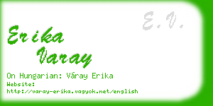 erika varay business card