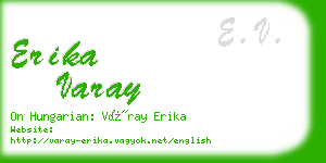 erika varay business card